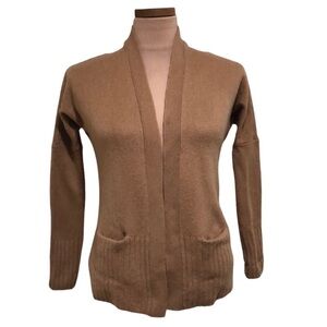 Aritzia Sunday Best Cardigan Sweater XS Camel Brown Merino Wool Alpaca Blend